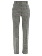 Matchesfashion.com Pallas Paris - Hudson Prince-of-wales Check Wool Trousers - Womens - Black Green