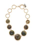Matchesfashion.com Rosantica By Michela Panero - Scarabeo Agate Drop Necklace - Womens - Green