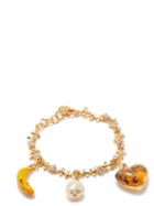Marni - Faux-pearl Charm Bracelet - Womens - Gold Multi