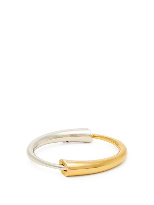 Matchesfashion.com Charlotte Chesnais - Gia Gold Vermeil And Sterling Silver Bracelet - Womens - Gold