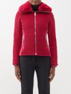 Fusalp - Montana Thindown Faux-fur Collar Down Ski Jacket - Womens - Bright Pink