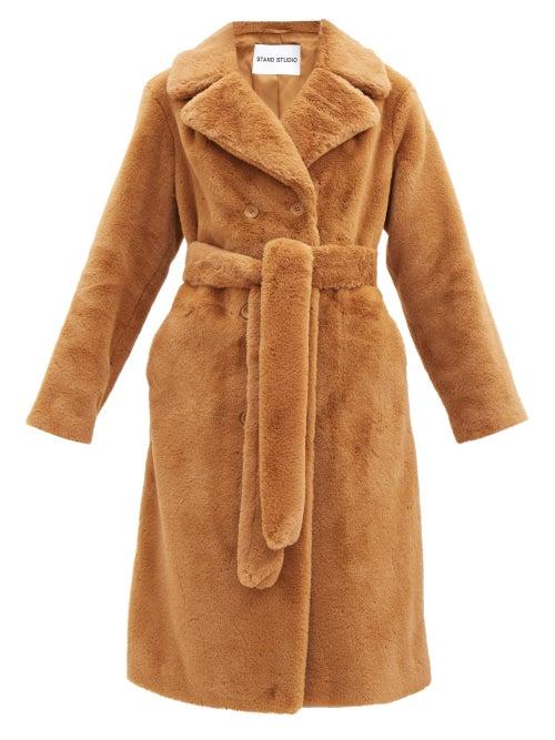 Matchesfashion.com Stand Studio - Faustine Faux-fur Coat - Womens - Beige