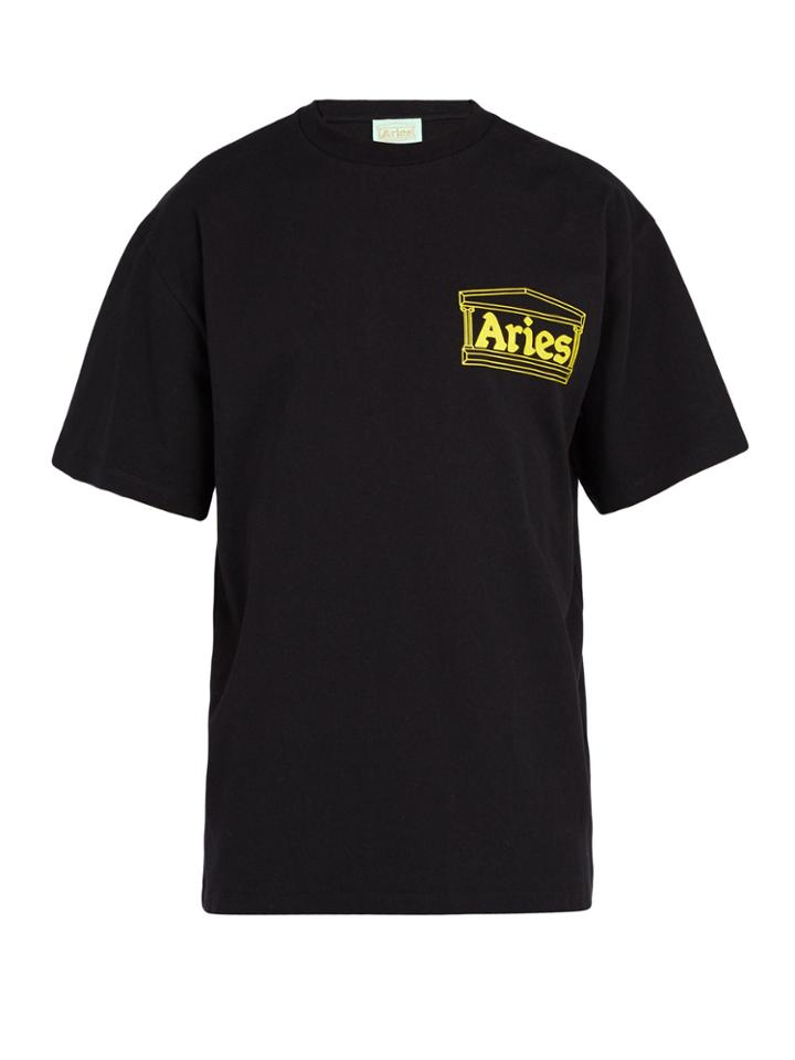 Aries Temple Cotton-jersey T-shirt