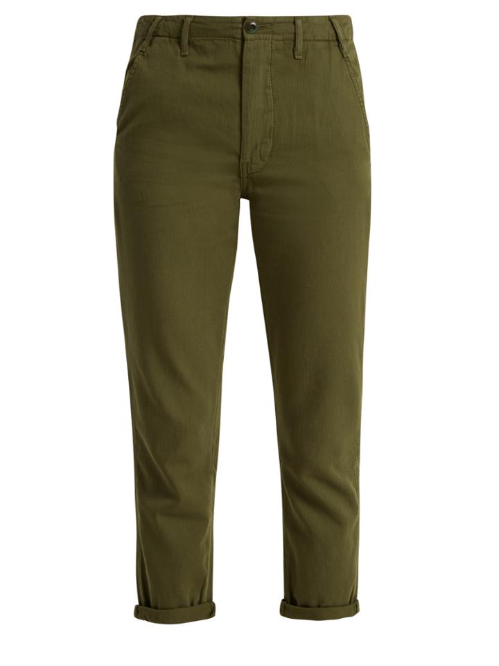 The Great The Miner Low-slung Cotton Trousers