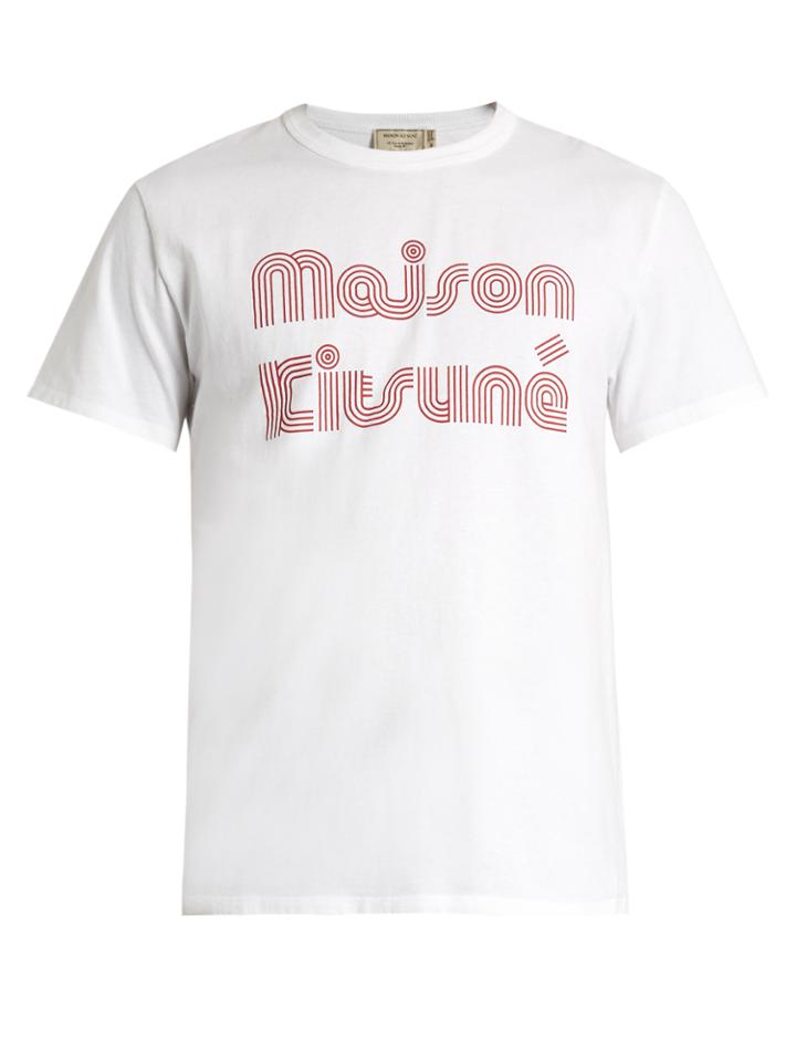 Maison Kitsuné Logo-print Cotton T-shirt