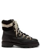 Jimmy Choo - Eshe Shearling-lined Leather Boots - Womens - Black