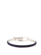 Jil Sander Braided Cotton And Metal Bangle