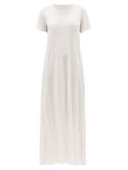 Ladies Rtw The Row - Cetya Tencel-blend Jersey T-shirt Dress - Womens - White