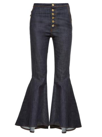 Ellery Hysteria High-rise Ruffled-cuff Jeans