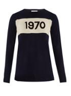 Matchesfashion.com Bella Freud - 1970 Cashmere Sweater - Womens - Navy