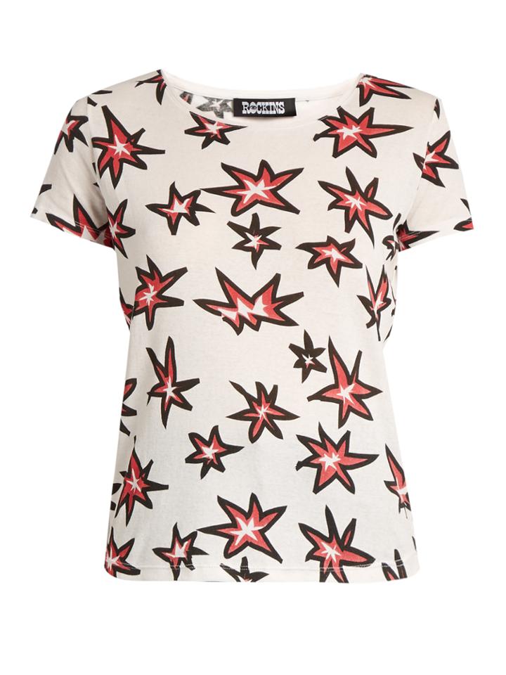 Rockins Explosion-print Cotton-jersey T-shirt