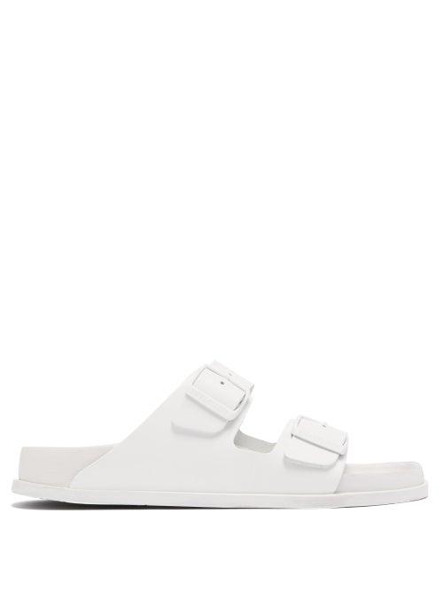 Matchesfashion.com Birkenstock 1774 - Arizona Two-strap Leather Slides - Womens - White