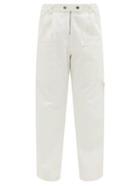 Matchesfashion.com Sea - Mara High-rise Cotton-twill Trousers - Womens - White