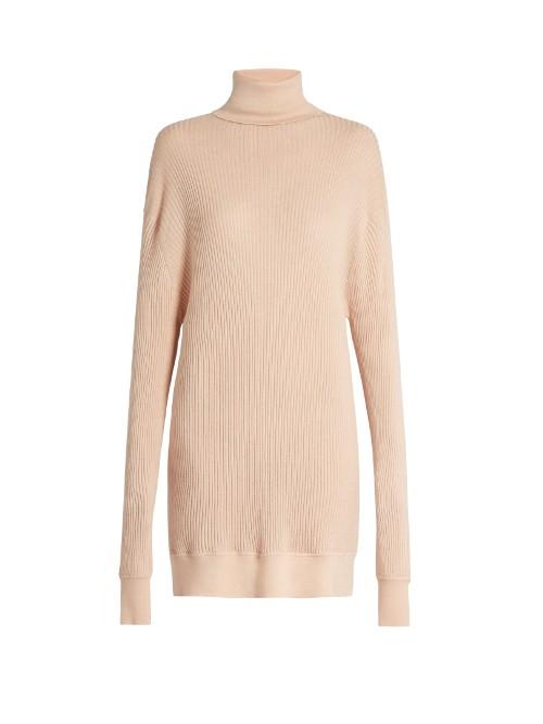 Raey Oversized Roll-neck Ribbed Fine-knit Sweater