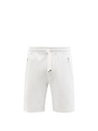 Brunello Cucinelli - Drawstring-waist Cotton-blend Shorts - Mens - Grey