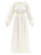 Ladies Beachwear Fil De Vie - Lara Waist-ties Poplin Shirt Dress - Womens - Cream