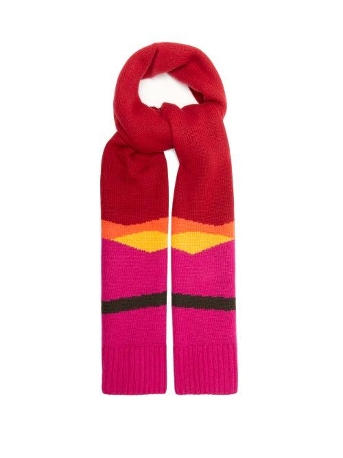 Jw Anderson - Landscape Wool-blend Scarf - Mens - Multi