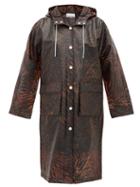 Matchesfashion.com Ganni - Tiger Print Biodegradable Rain Coat - Womens - Brown
