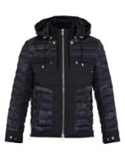 Balmain Camouflage-print Quilted Down Coat