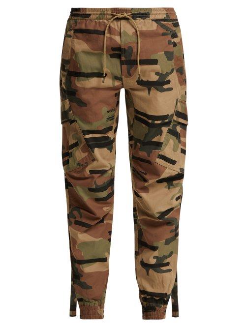 Matchesfashion.com Maharishi - Camouflage Print Cotton Cargo Track Pants - Womens - Camouflage