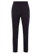 Matchesfashion.com Aldo Maria Camillo - Slim Leg Wool Tailored Trousers - Mens - Navy