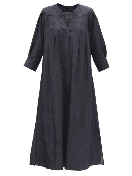 Ladies Rtw Carl Kapp - Blackthorn Denim Midi Dress - Womens - Indigo