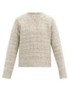 Matchesfashion.com Marni - V-neck Garter-ribbed Sweater - Mens - Grey