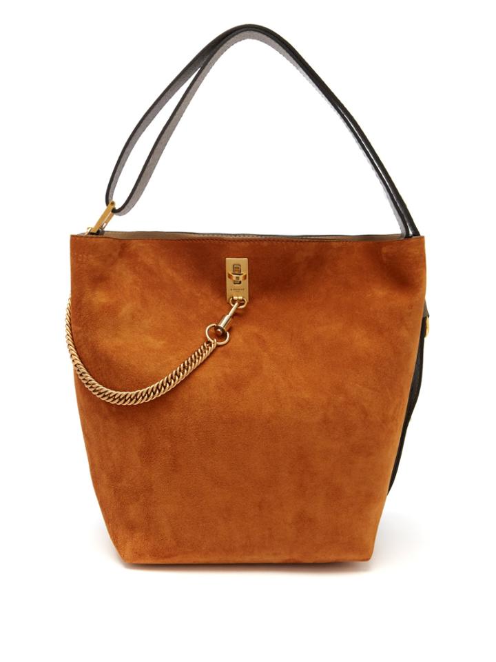 Givenchy Gv Suede And Leather Bucket Bag