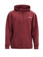Matchesfashion.com Vetements - Logo-print Cotton-blend Jersey Hooded Sweatshirt - Mens - Burgundy