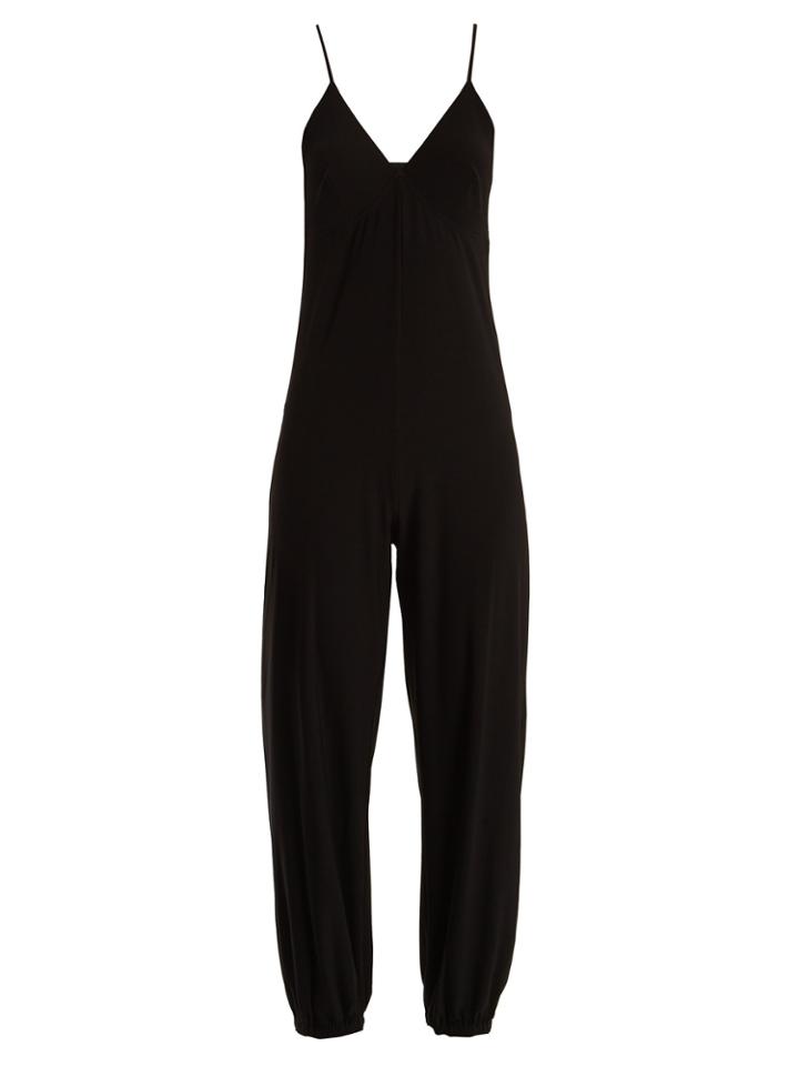 Norma Kamali V-neck Jersey Jumpsuit