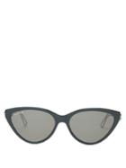 Matchesfashion.com Balenciaga - Cat Eye Acetate Sunglasses - Womens - Black