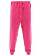 The Elder Statesman - Tapered Cashmere Track Pants - Womens - Pink