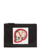 Matchesfashion.com Valentino - X Undercover V Logo Skull Pouch - Mens - Black