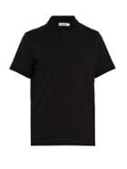 Matchesfashion.com Jil Sander - Cotton Blend Polo Shirt - Mens - Black
