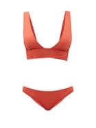 Matchesfashion.com Haight - Multi Strap Triangle Bikini - Womens - Orange