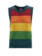 Staud - Gretel Colour-block Wool-blend Vest - Womens - Multi