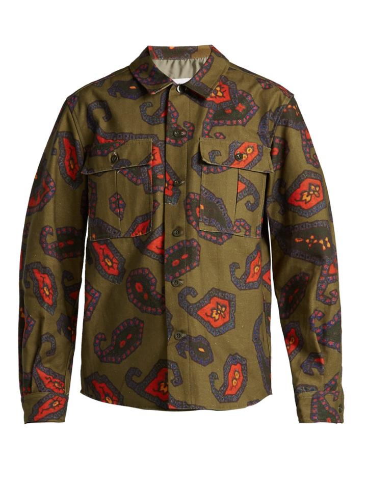 Toga Paisley-print Patch-pocket Cotton Shirt