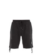 Matchesfashion.com C.p. Company - Goggle-lens Cotton-jersey Shorts - Mens - Black