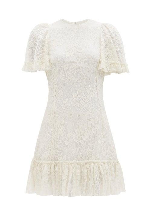 The Vampire's Wife - The Midnight Leavers Lace Mini Dress - Womens - Ivory