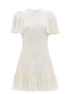 The Vampire's Wife - The Midnight Leavers Lace Mini Dress - Womens - Ivory