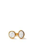 Matchesfashion.com Loewe - Tree Marbled-resin Ring - Womens - White Gold