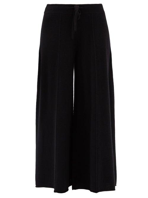 Matchesfashion.com Lisa Yang - Kate High-rise Cashmere Wide-leg Trousers - Womens - Black