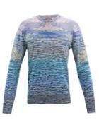 Matchesfashion.com Missoni - Space-dyed Stripe Wool-blend Sweater - Mens - Multi