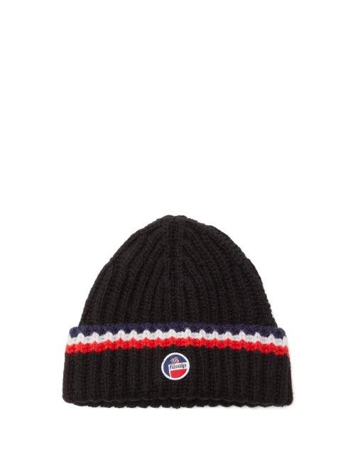 Matchesfashion.com Fusalp - Griaz Logo-patch Wool Beanie - Mens - Black