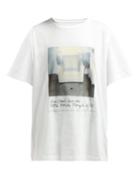 Matchesfashion.com Mm6 Maison Margiela - Photographic Printed Cotton T Shirt - Womens - White