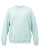 Matchesfashion.com Acne Studios - Forba Face Oversized Cotton-jersey Sweatshirt - Mens - Light Green