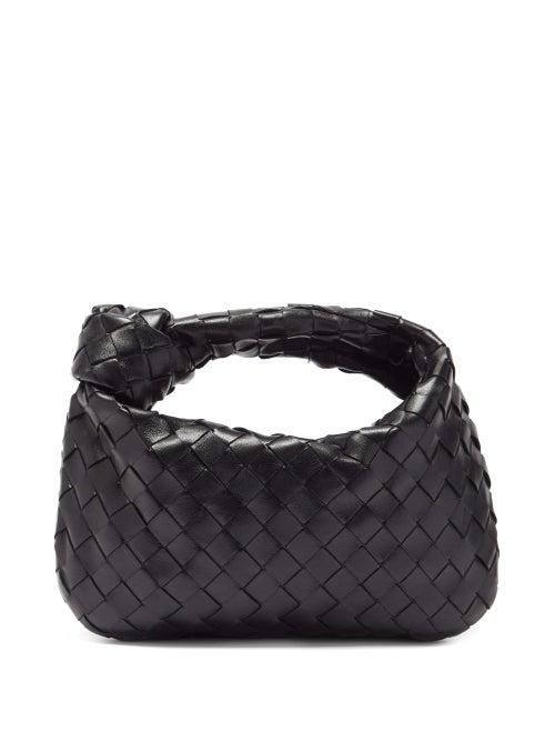 Matchesfashion.com Bottega Veneta - Bv Jodie Mini Intrecciato Leather Shoulder Bag - Womens - Black