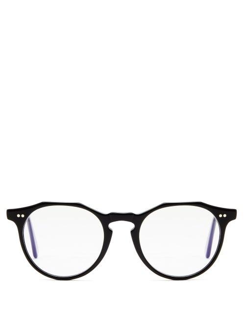 Monc - Kallio Round Bio-acetate Glasses - Mens - Black