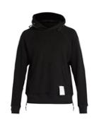 Matchesfashion.com Satisfy - Jogger Cotton Hooded Sweatshirt - Mens - Black