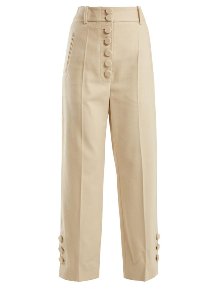 Joseph Young Felt High-waisted Trousers